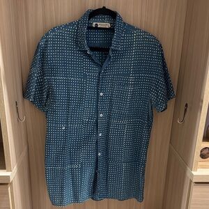 Industry of all nations indigo dot dye large